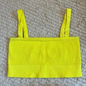 Yellow crop top
